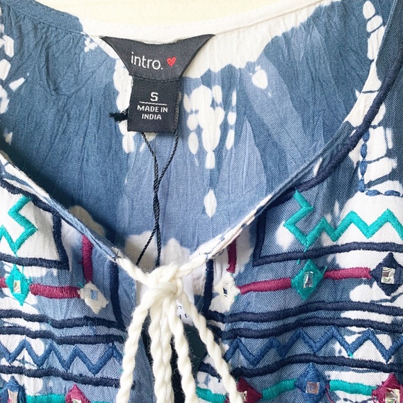 NWT ➡️BOHEMIAN SUNDRESS WITH TASSELS SZ S - Picture 3 of 5